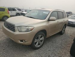 Toyota Highlander salvage cars for sale: 2008 Toyota Highlander Sport