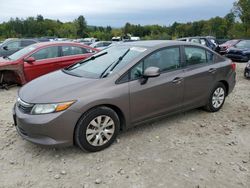 Honda Civic salvage cars for sale: 2012 Honda Civic LX