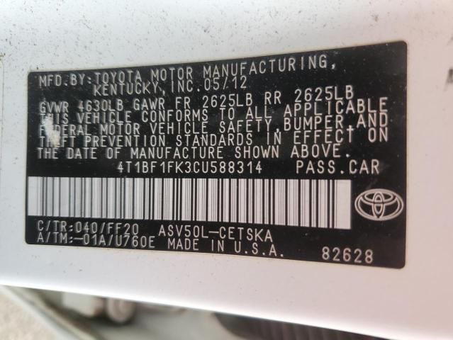 2012 Toyota Camry Base