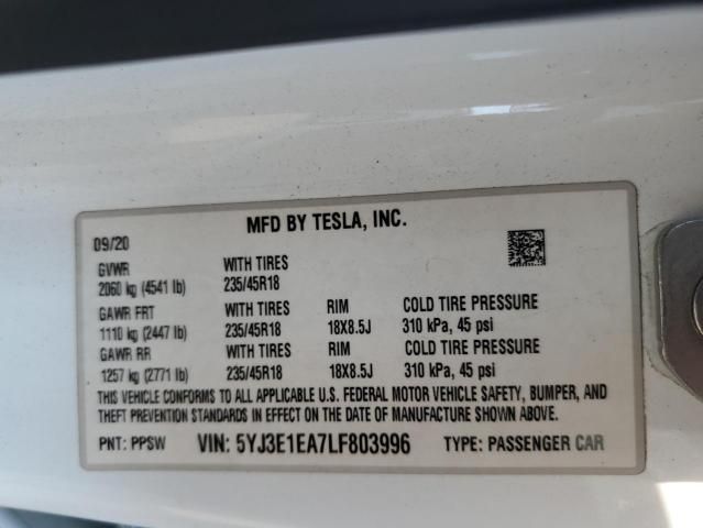 2020 Tesla Model 3