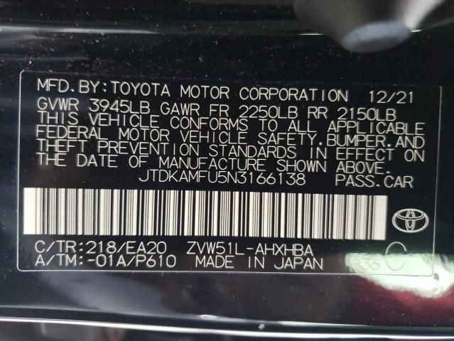 2022 Toyota Prius Night Shade