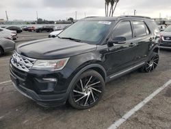 Ford Explorer salvage cars for sale: 2018 Ford Explorer XLT