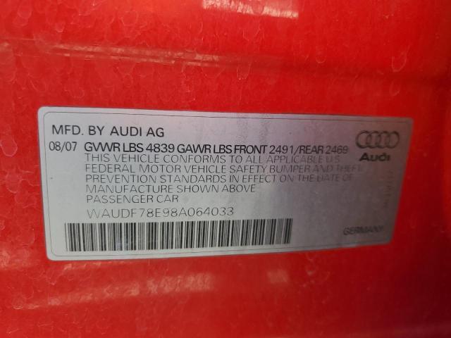 2008 Audi A4 2.0T Quattro