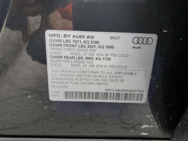 2021 Audi E-TRON Premium Plus