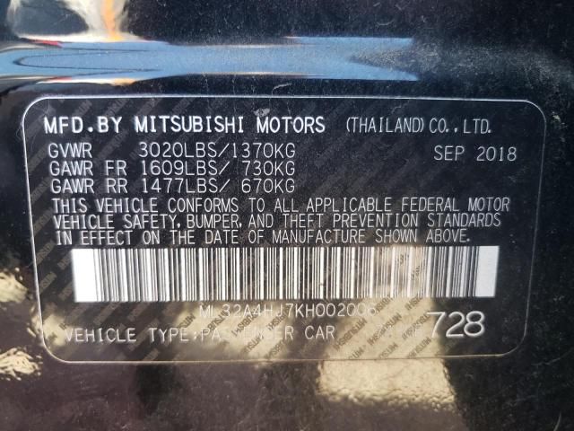 2019 Mitsubishi Mirage SE