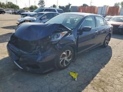 Honda Accord salvage cars for sale: 2017 Honda Accord LX