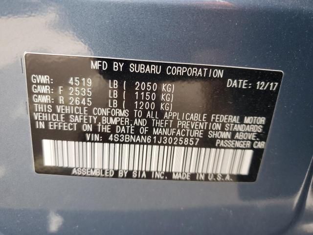 2018 Subaru Legacy 2.5I Limited