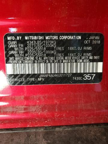 2019 Mitsubishi Outlander Sport SE