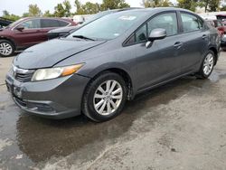 Honda salvage cars for sale: 2012 Honda Civic EXL