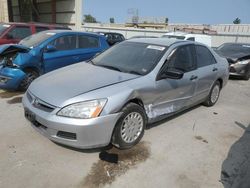 Honda Vehiculos salvage en venta: 2007 Honda Accord Value