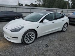 Tesla salvage cars for sale: 2022 Tesla Model 3