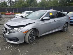 Honda salvage cars for sale: 2018 Honda Civic EXL