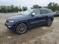 Jeep Grand Cherokee salvage cars for sale: 2017 Jeep Grand Cherokee Limited