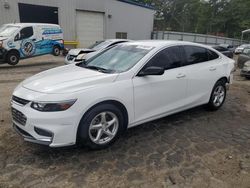 Chevrolet salvage cars for sale: 2018 Chevrolet Malibu LS