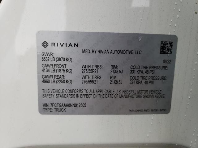 2022 Rivian R1T Adventure