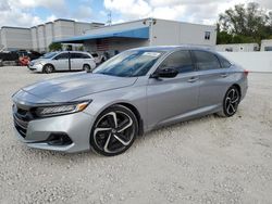 Honda Accord salvage cars for sale: 2022 Honda Accord Sport