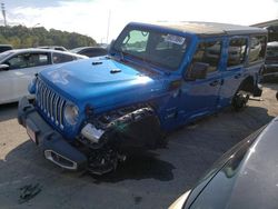 Jeep Wrangler salvage cars for sale: 2021 Jeep Wrangler Unlimited Sahara 4XE