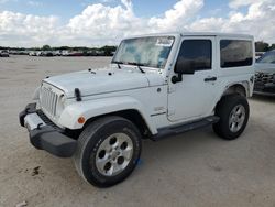 Jeep Wrangler salvage cars for sale: 2015 Jeep Wrangler Sahara