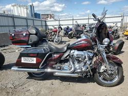 Salvage cars for sale from Copart Chicago Heights, IL: 2013 Harley-Davidson Flhtcuse CVO Ultra Classic Electra Glide