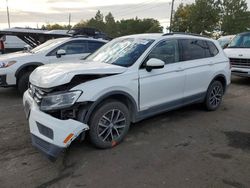 Volkswagen Tiguan salvage cars for sale: 2021 Volkswagen Tiguan SE