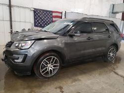 Ford Explorer salvage cars for sale: 2017 Ford Explorer Sport