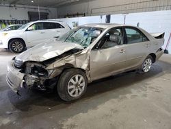 Toyota salvage cars for sale: 2002 Toyota Camry LE