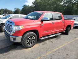 Toyota Tundra salvage cars for sale: 2015 Toyota Tundra Crewmax Limited