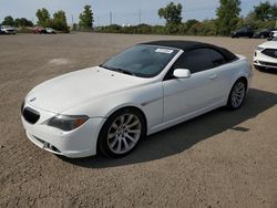 BMW salvage cars for sale: 2005 BMW 645 CI Automatic