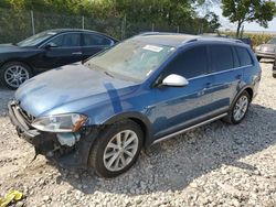 Volkswagen Golf salvage cars for sale: 2017 Volkswagen Golf Alltrack S