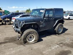 Jeep Wrangler salvage cars for sale: 2016 Jeep Wrangler Sport