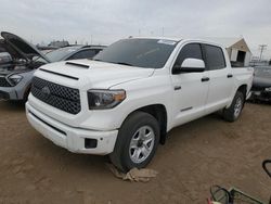 Toyota Tundra salvage cars for sale: 2018 Toyota Tundra Crewmax SR5