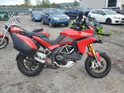 Salvage motorcycles for sale at Duryea, PA auction: 2010 Ducati Multistrada 1200 / 1200S