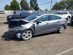 Chevrolet Cruze salvage cars for sale: 2018 Chevrolet Cruze Premier