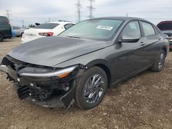 Hyundai salvage cars for sale: 2024 Hyundai Elantra Blue