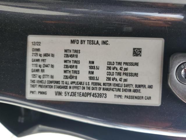 2023 Tesla Model 3