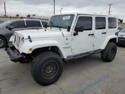 Jeep Wrangler salvage cars for sale: 2017 Jeep Wrangler Unlimited Sahara