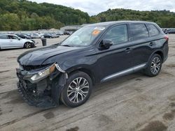 Salvage cars for sale from Copart Ellwood City, PA: 2018 Mitsubishi Outlander SE