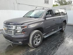 Salvage cars for sale from Copart Opa Locka, FL: 2015 Chevrolet Suburban K1500 LT