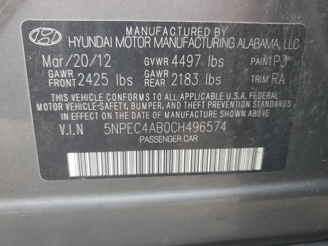 2012 Hyundai Sonata SE
