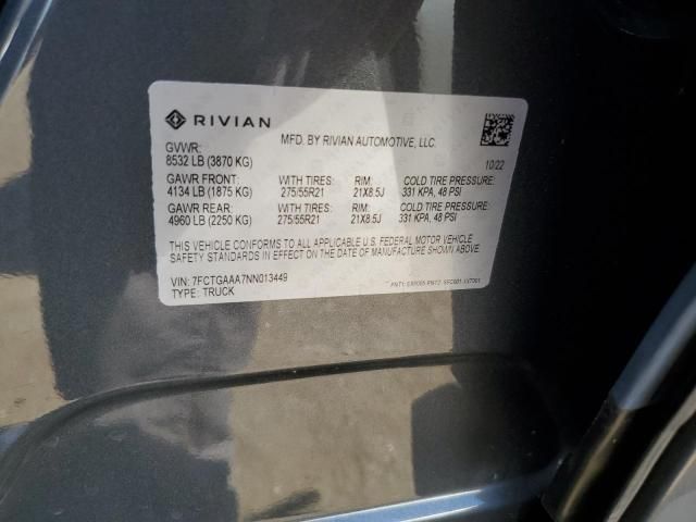 2022 Rivian R1T Adventure