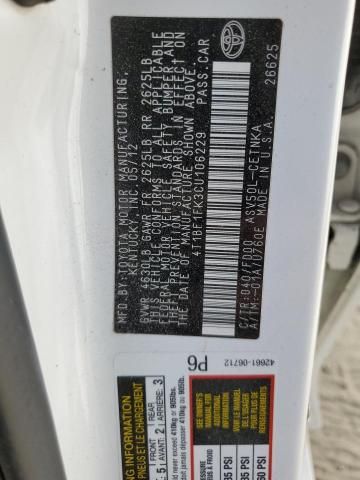 2012 Toyota Camry Base