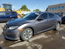 Honda salvage cars for sale: 2018 Honda Civic LX