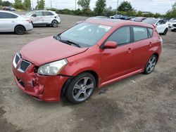 Pontiac Vibe salvage cars for sale: 2009 Pontiac Vibe GT