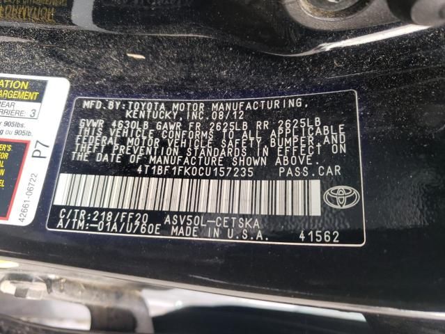 2012 Toyota Camry Base