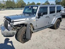 Jeep Wrangler salvage cars for sale: 2013 Jeep Wrangler Unlimited Sahara