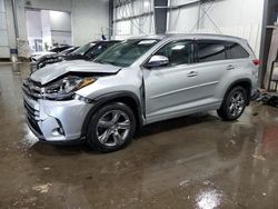 Toyota Highlander salvage cars for sale: 2017 Toyota Highlander Limited