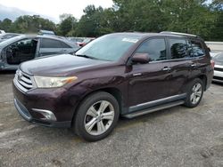 Toyota Highlander salvage cars for sale: 2012 Toyota Highlander Limited