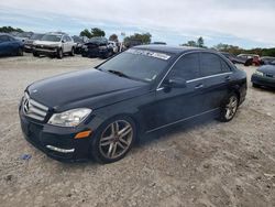 Mercedes-Benz salvage cars for sale: 2013 Mercedes-Benz C 300 4matic