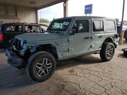 Jeep Wrangler salvage cars for sale: 2024 Jeep Wrangler Sahara