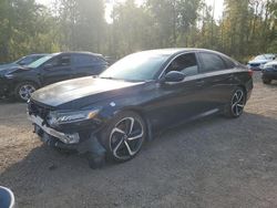 Honda Accord salvage cars for sale: 2018 Honda Accord Sport